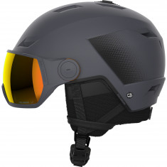 Salomon Pioneer LT Visor, Skihelm mit Visier, dunkelgrau