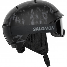 Salomon Player Combo, hjelm+briller, junior, sort