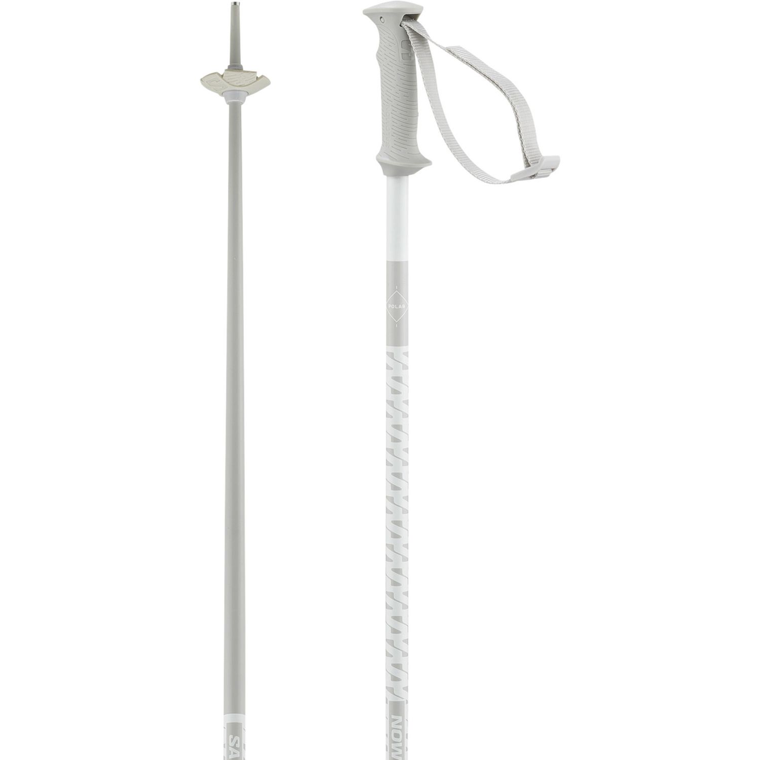 Salomon Polar Access, ski poles, white