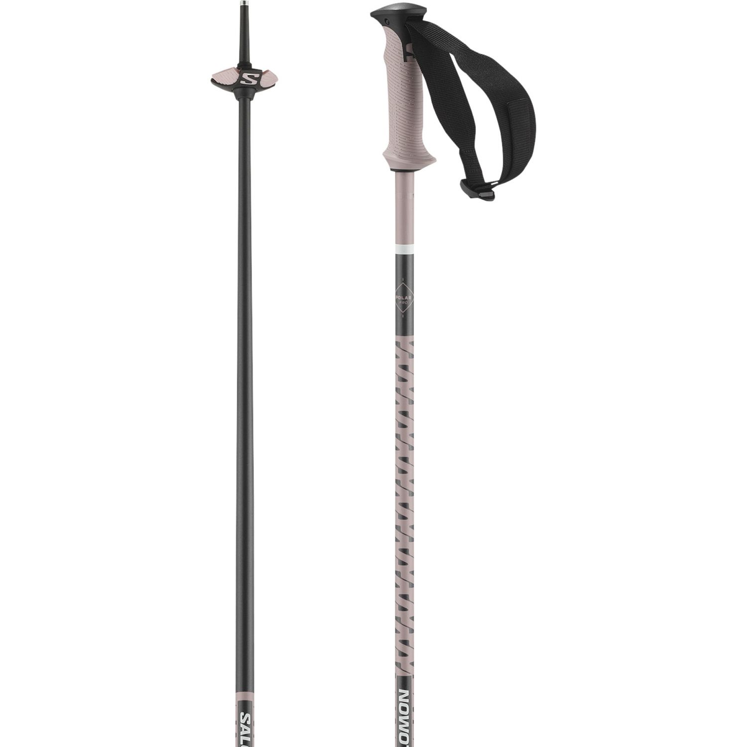 Salomon Polar Pro, bastões de esqui, cor-de-rosa
