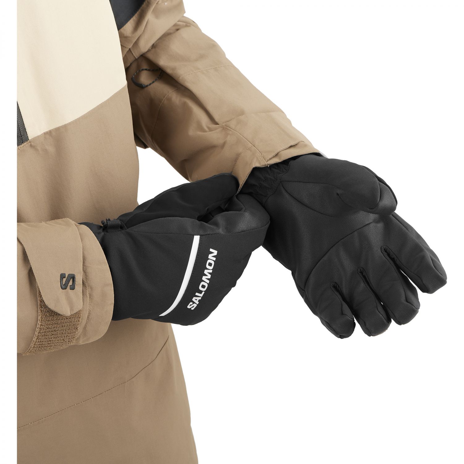 Salomon Propeller One U, guanti da sci, nero