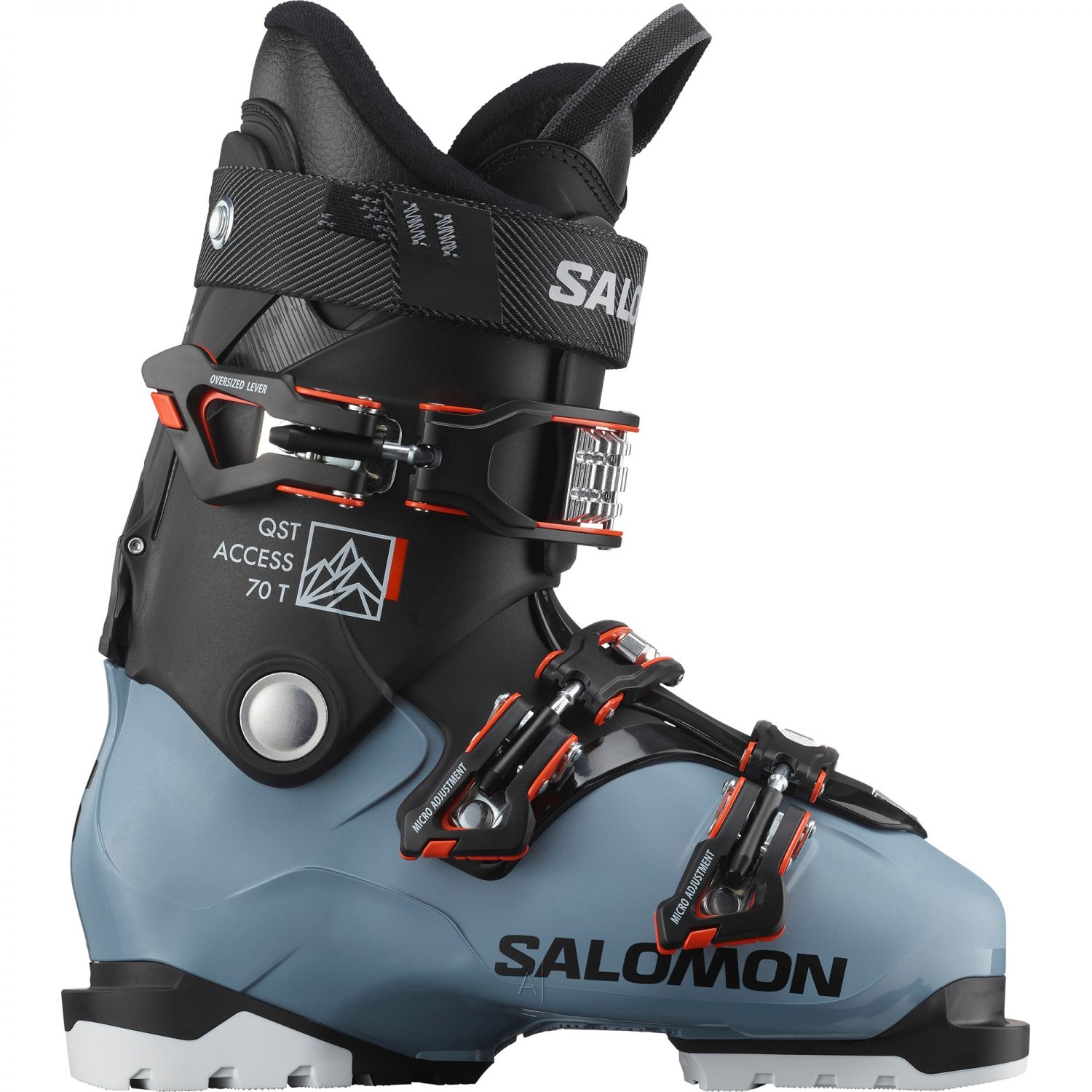 Salomon QST Access 70 T, chaussures de ski, junior, bleu/noir/orange