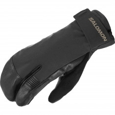 Salomon QST Paw GTX U, trojprstové rukavice, čierne