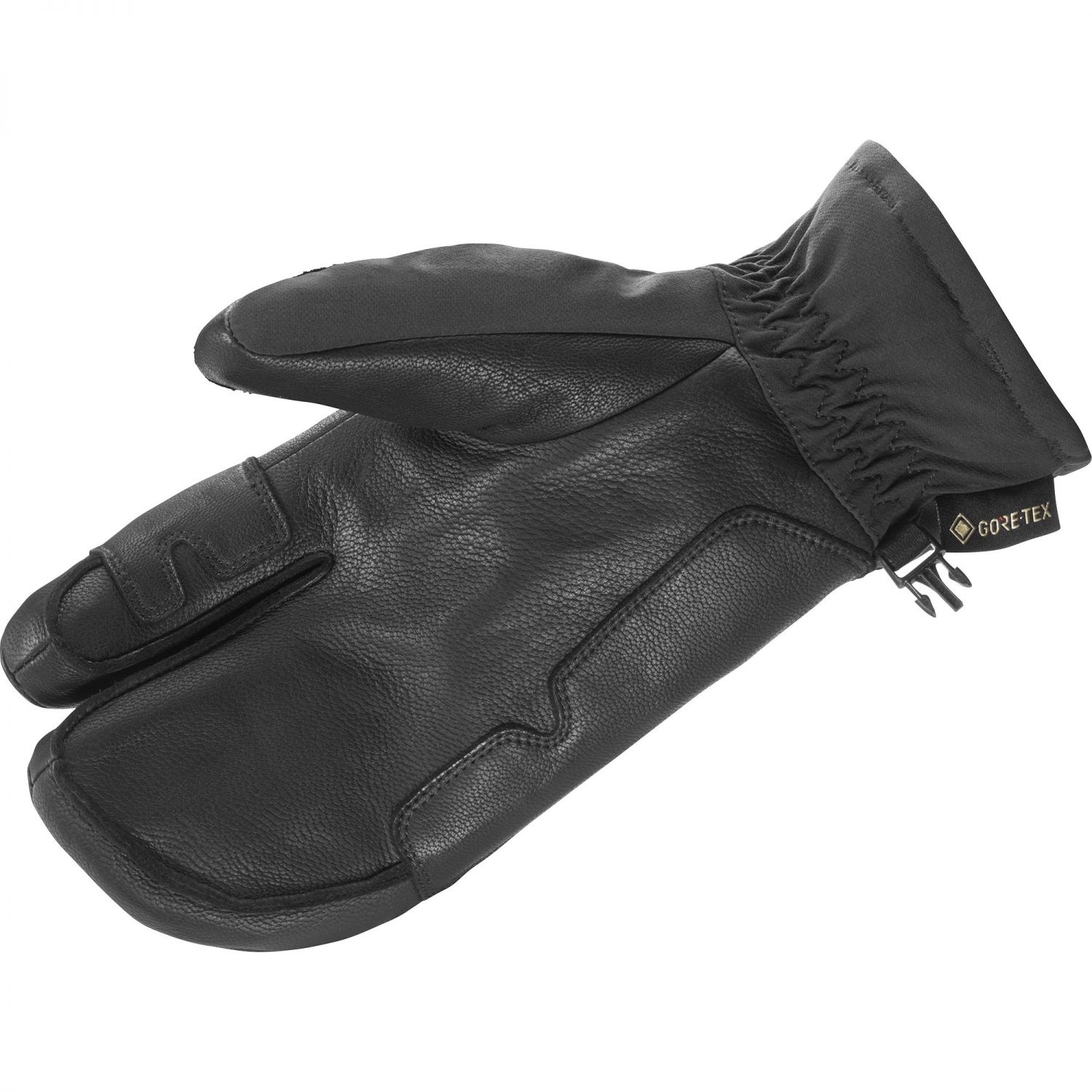 Salomon QST Paw GTX U, trojprstové rukavice, čierne
