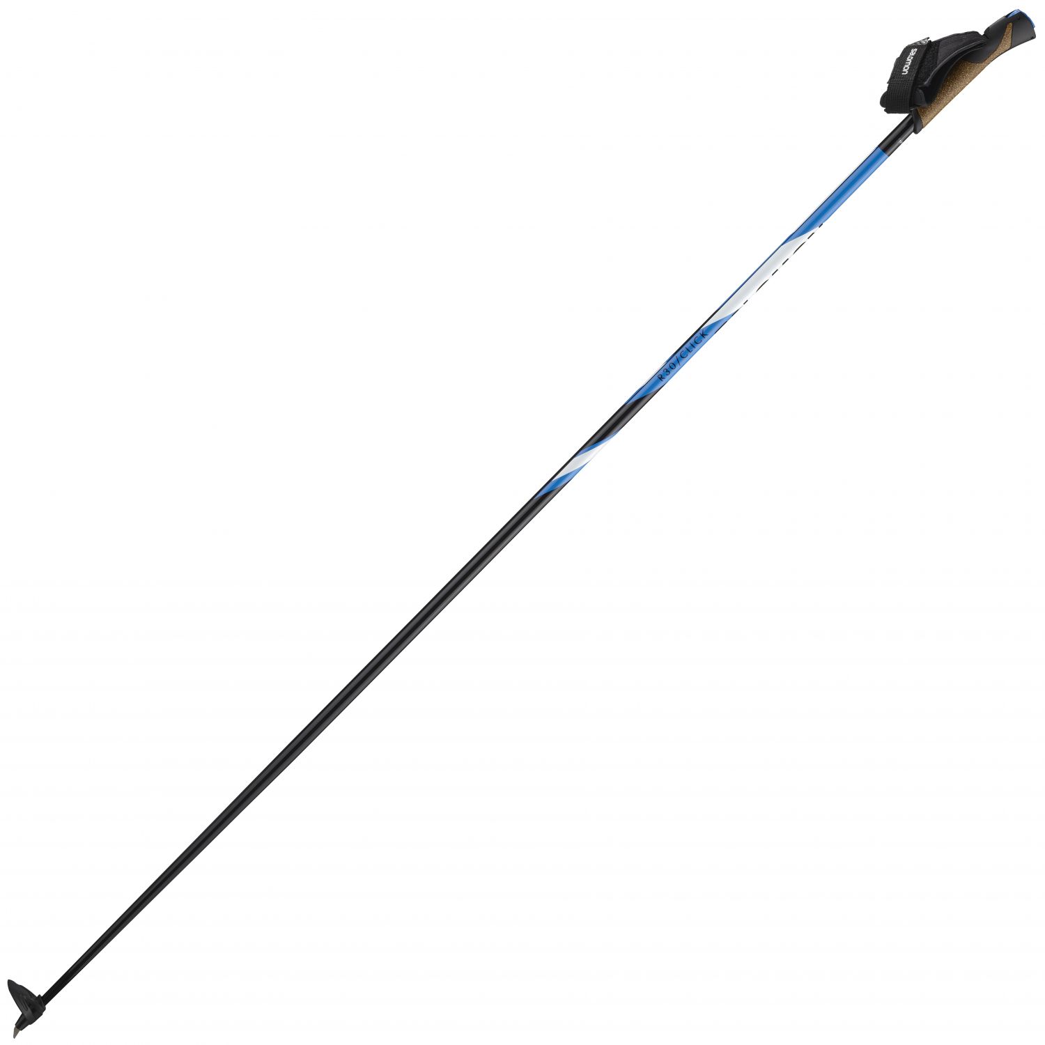Salomon R 30 Click, bastoncini da sci di fondo, nero