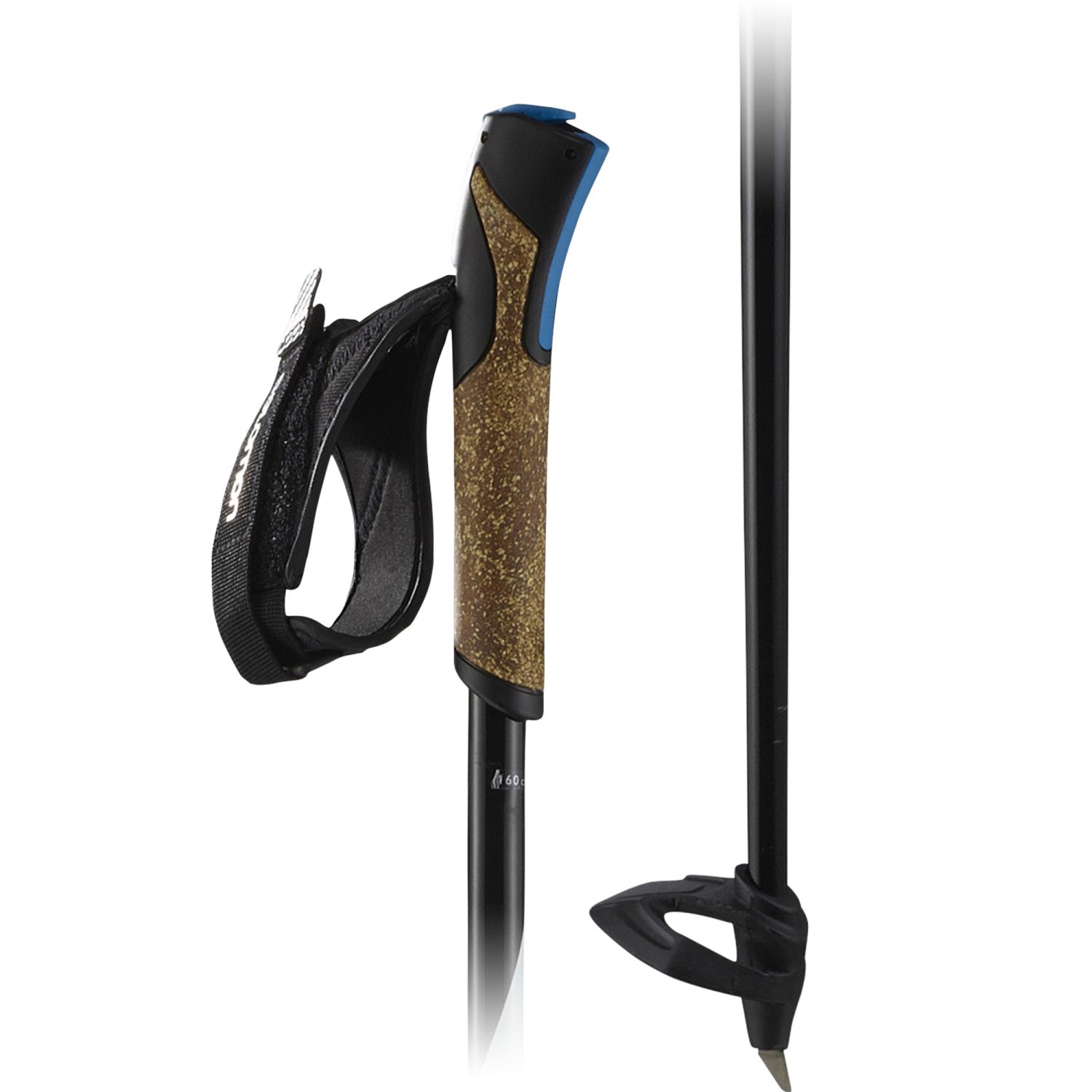 Salomon R 60 Click, bastoncini da sci di fondo, nero