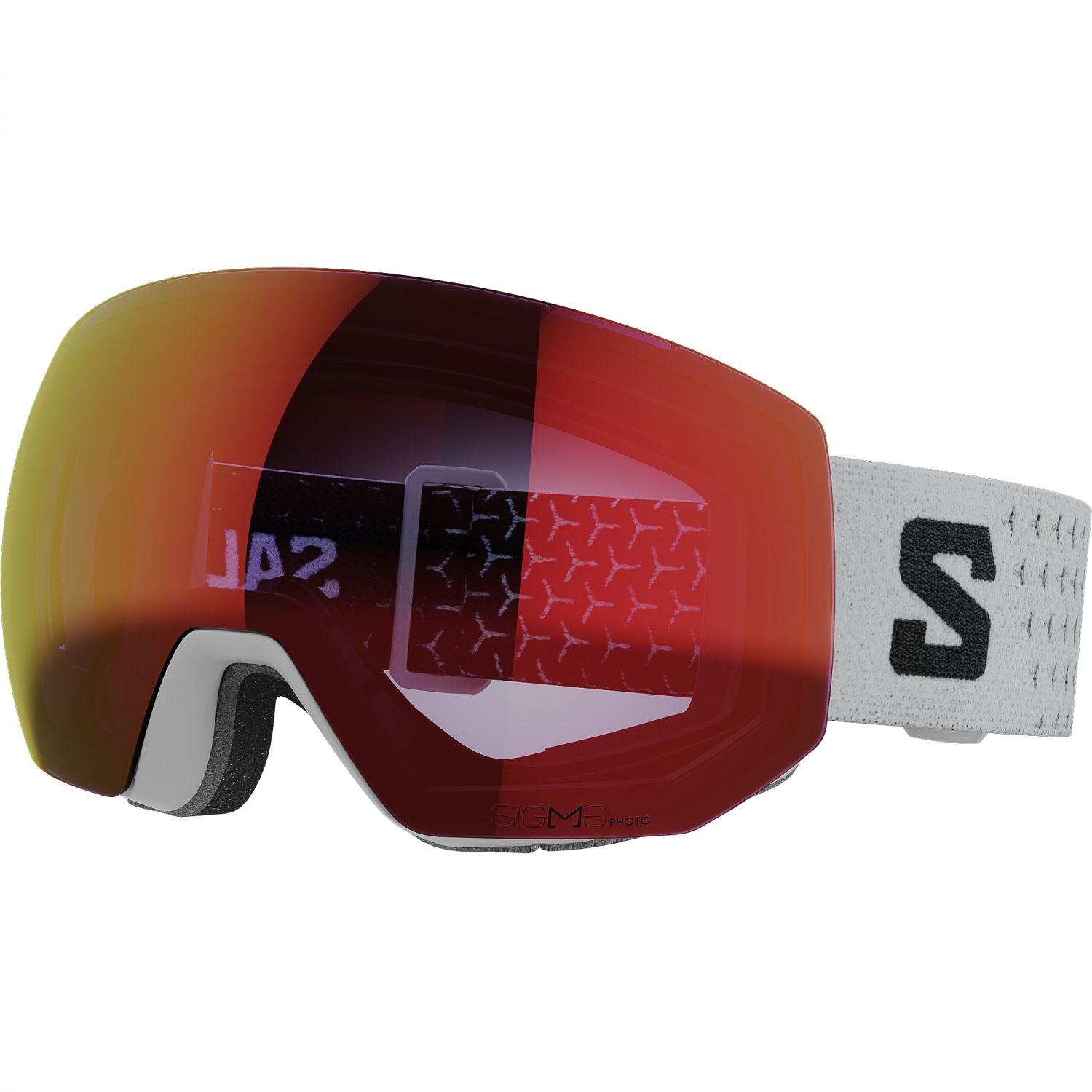 Salomon Radium Pro Sigma Photo, Skibrille, weiß