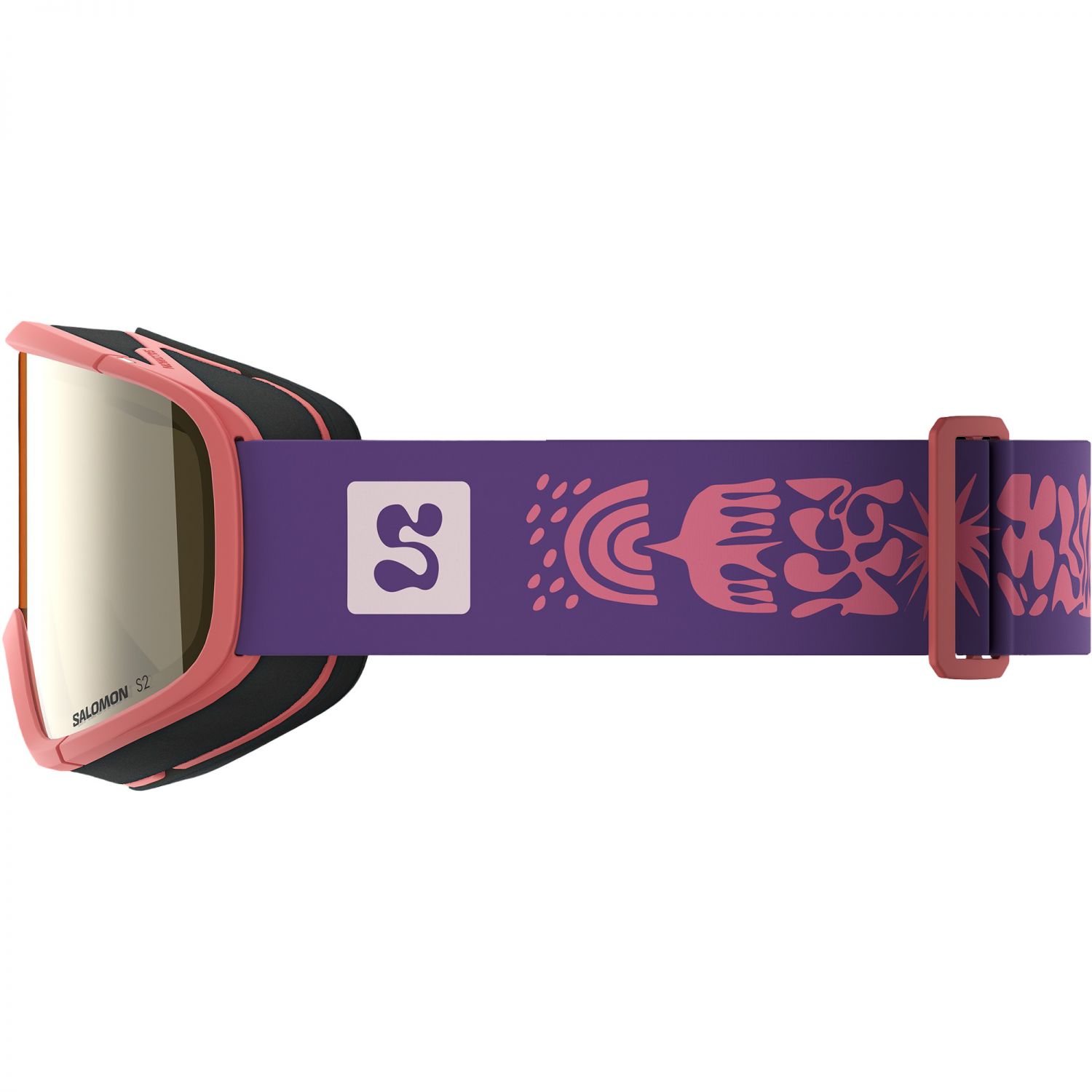 Salomon Rio, óculos de esqui, infantil, lilás/rosa