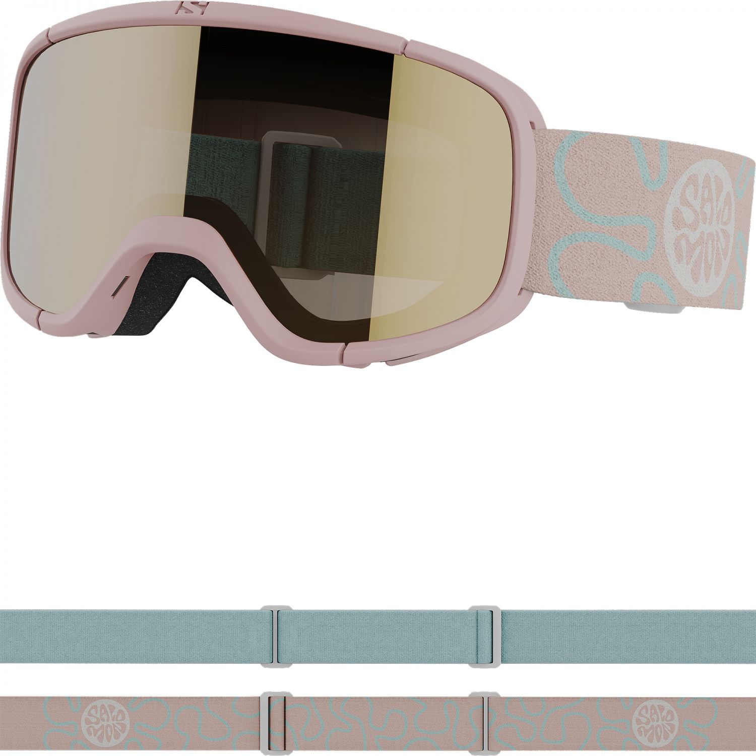 Salomon Rio, ski goggles, junior, tropical peach