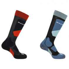 Salomon S/Access, calze da sci, confezione da 2, junior, nero