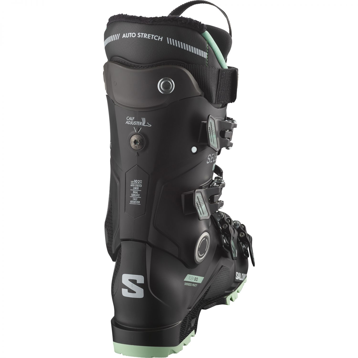 Salomon Select HV 80 W GW, buty narciarskie, damskie, czarny/zielony/biały