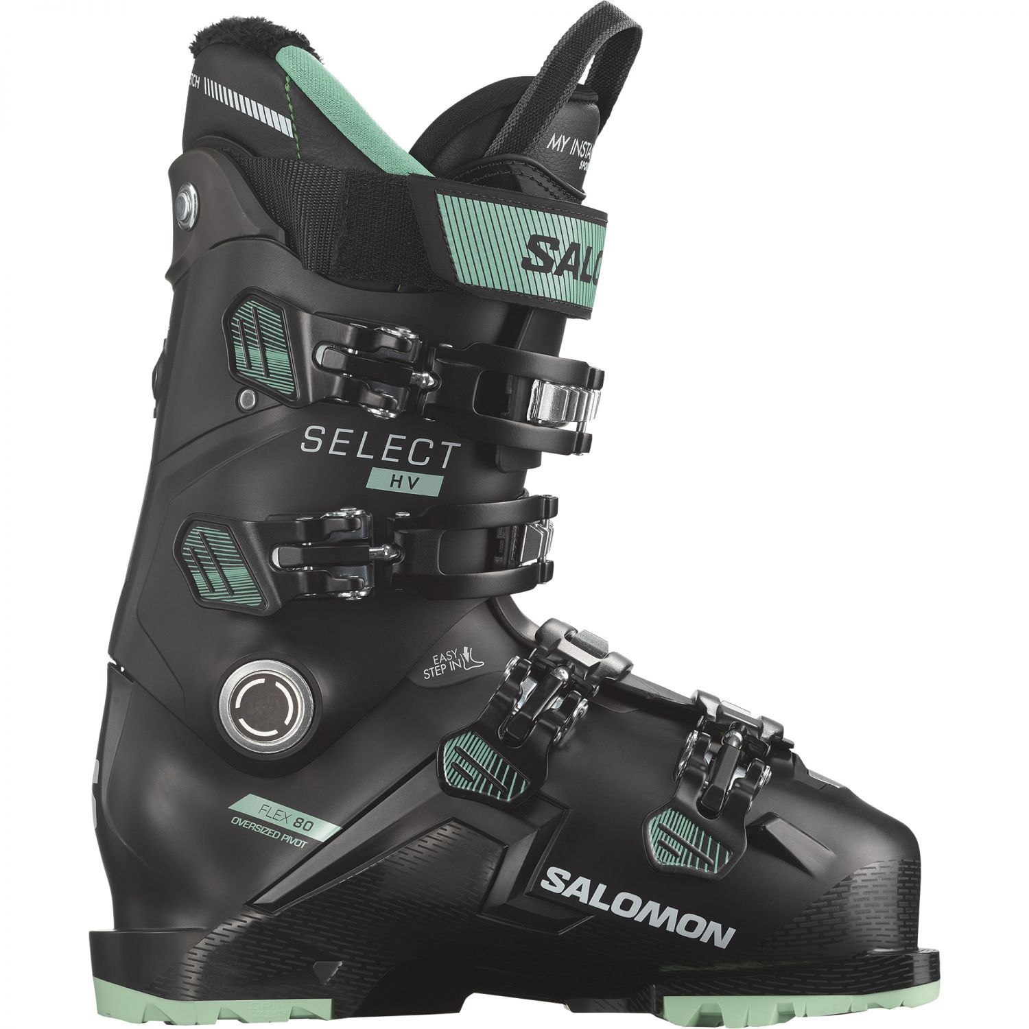 Salomon Select HV 80 W GW, buty narciarskie, damskie, czarny/zielony/biały