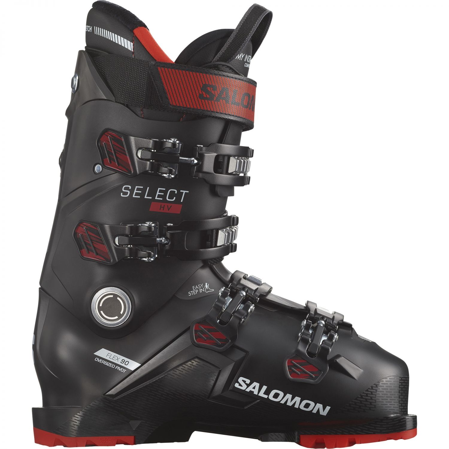 Salomon Select HV 90 GW, chaussures de ski, hommes, noir/rouge