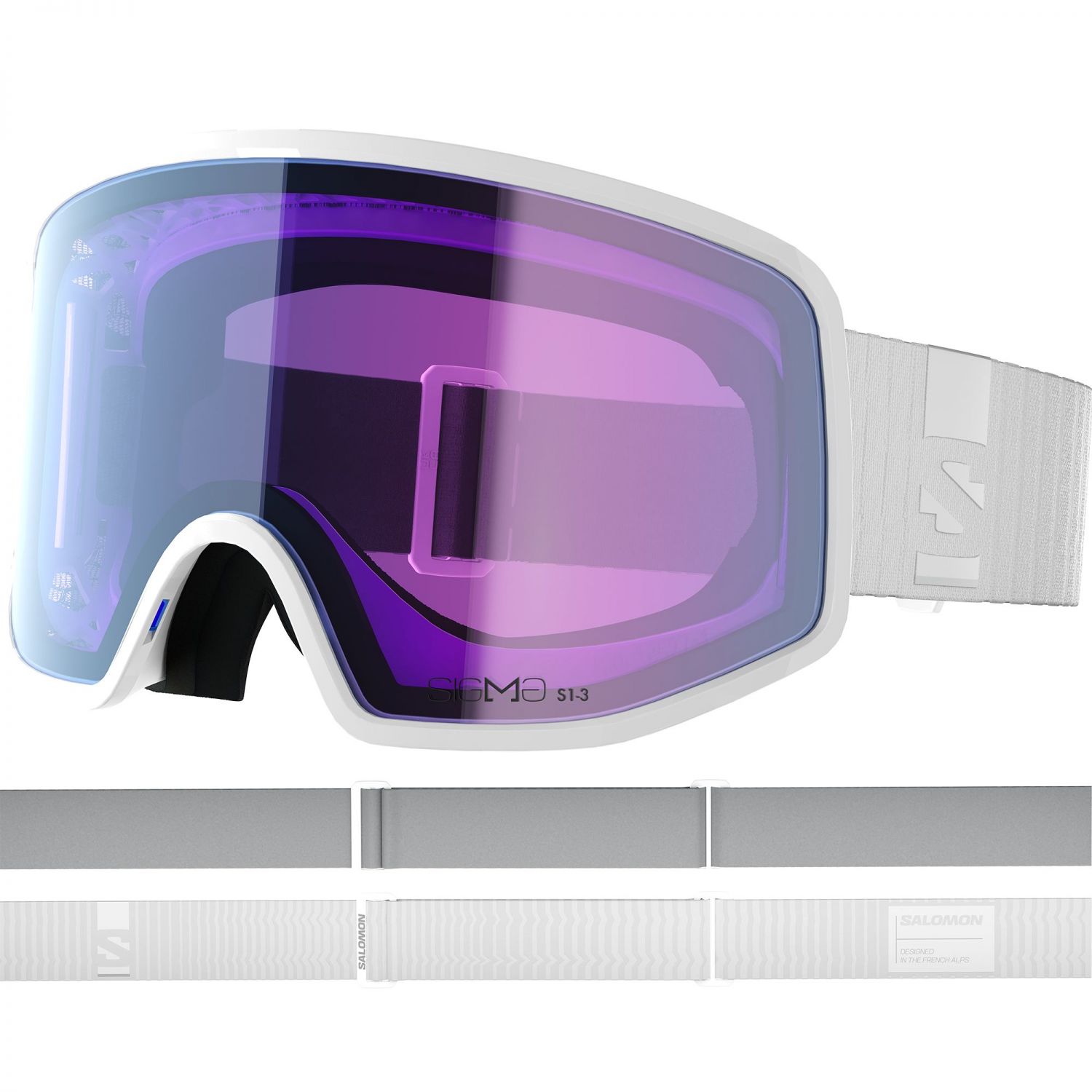 Salomon Sentry Pro OTG Sigma Photo, gafas de esquí, blanco