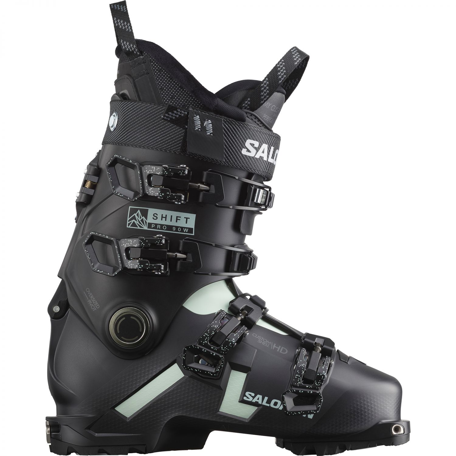 Salomon Shift PRO 90 W AT GW, buty narciarskie, damskie, czarny/jasnozielony