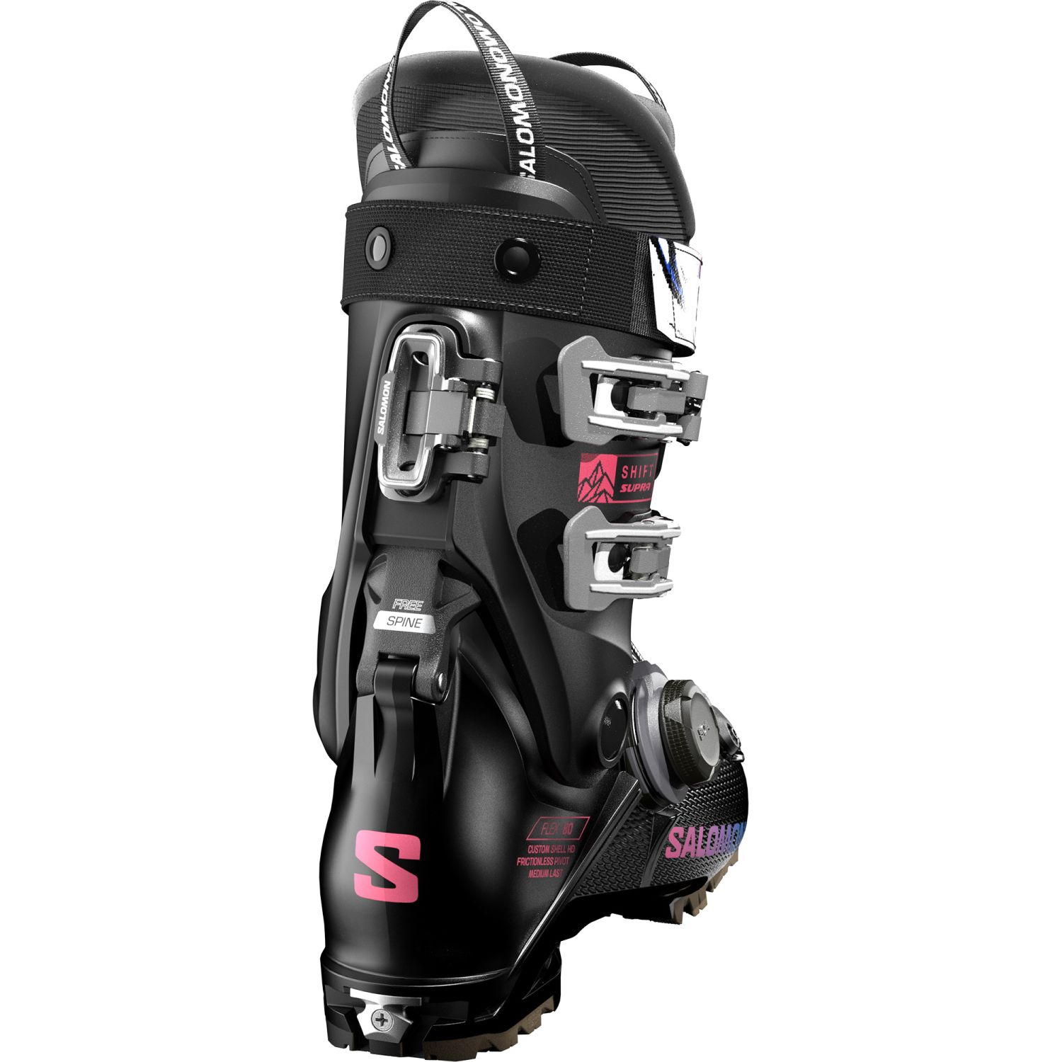 Salomon Shift Supra Boa 80 T, skischoenen, junior, zwart/rood
