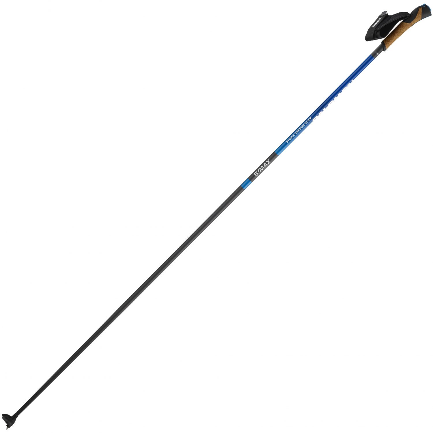 Salomon S/MAX Carbon Click, bastoncini da sci di fondo, blu