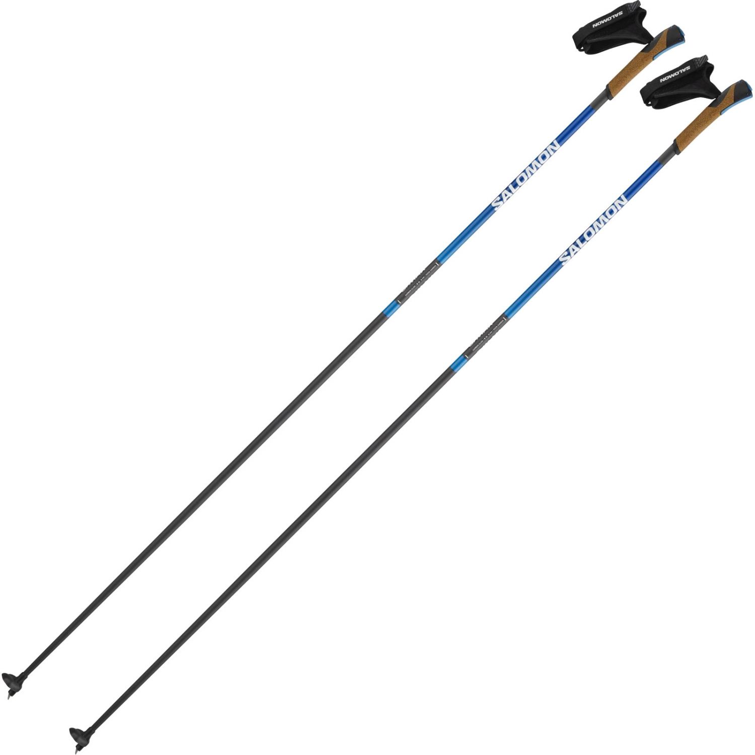 Salomon S/MAX Carbon Click, bastoncini da sci di fondo, blu
