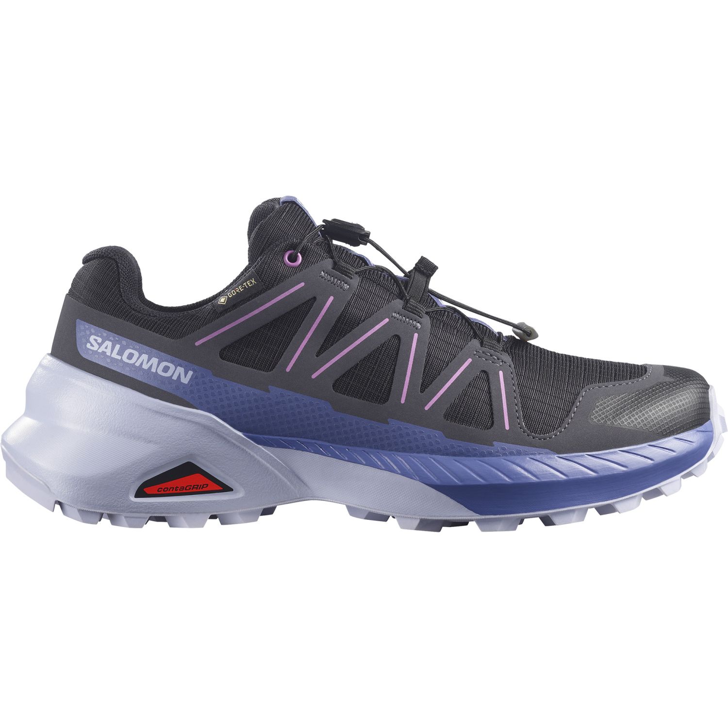 Salomon Speedcross Peak GTX, scarpe da trail, donna, nero/blu