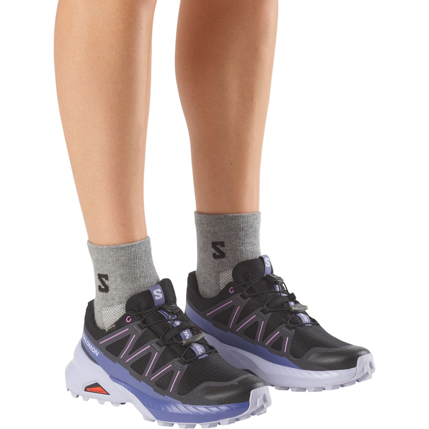 Salomon Speedcross Peak GTX, scarpe da trail, donna, nero/blu