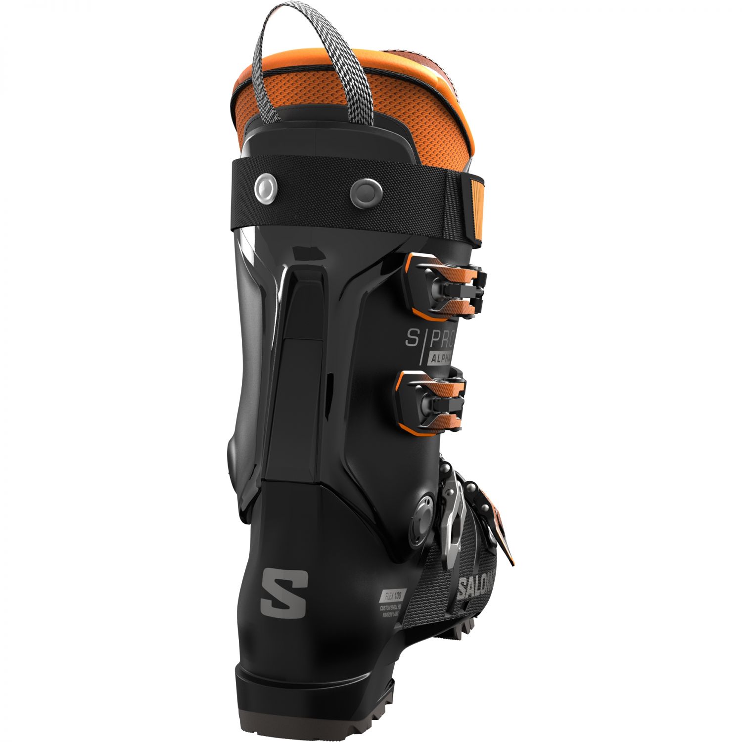 Salomon S/Pro Alpha 100 GW, chaussures de ski, hommes, noir/orange