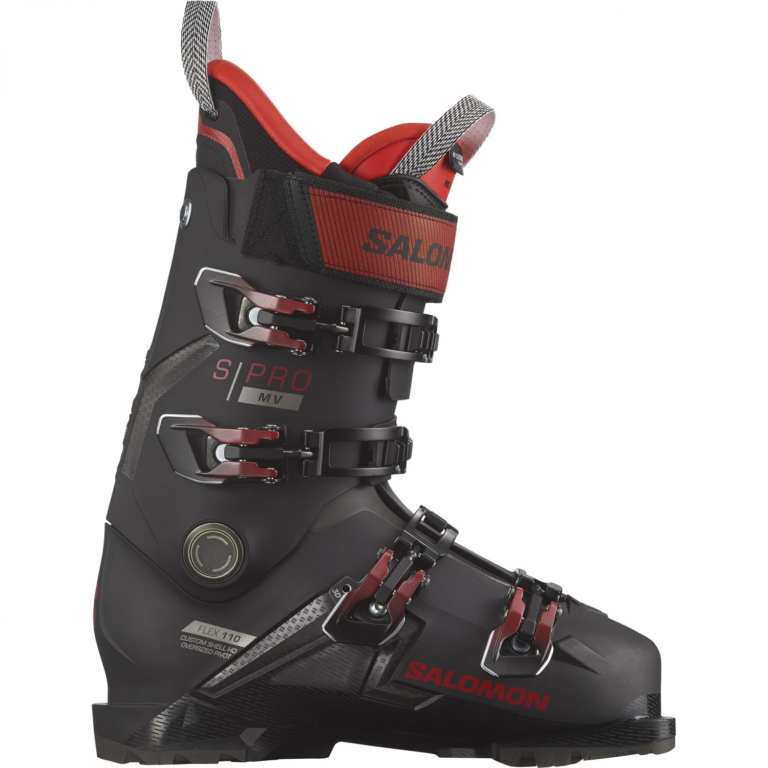 Salomon S/PRO MV 110 GW, buty narciarskie, męskie, czarno-czerwono-białe