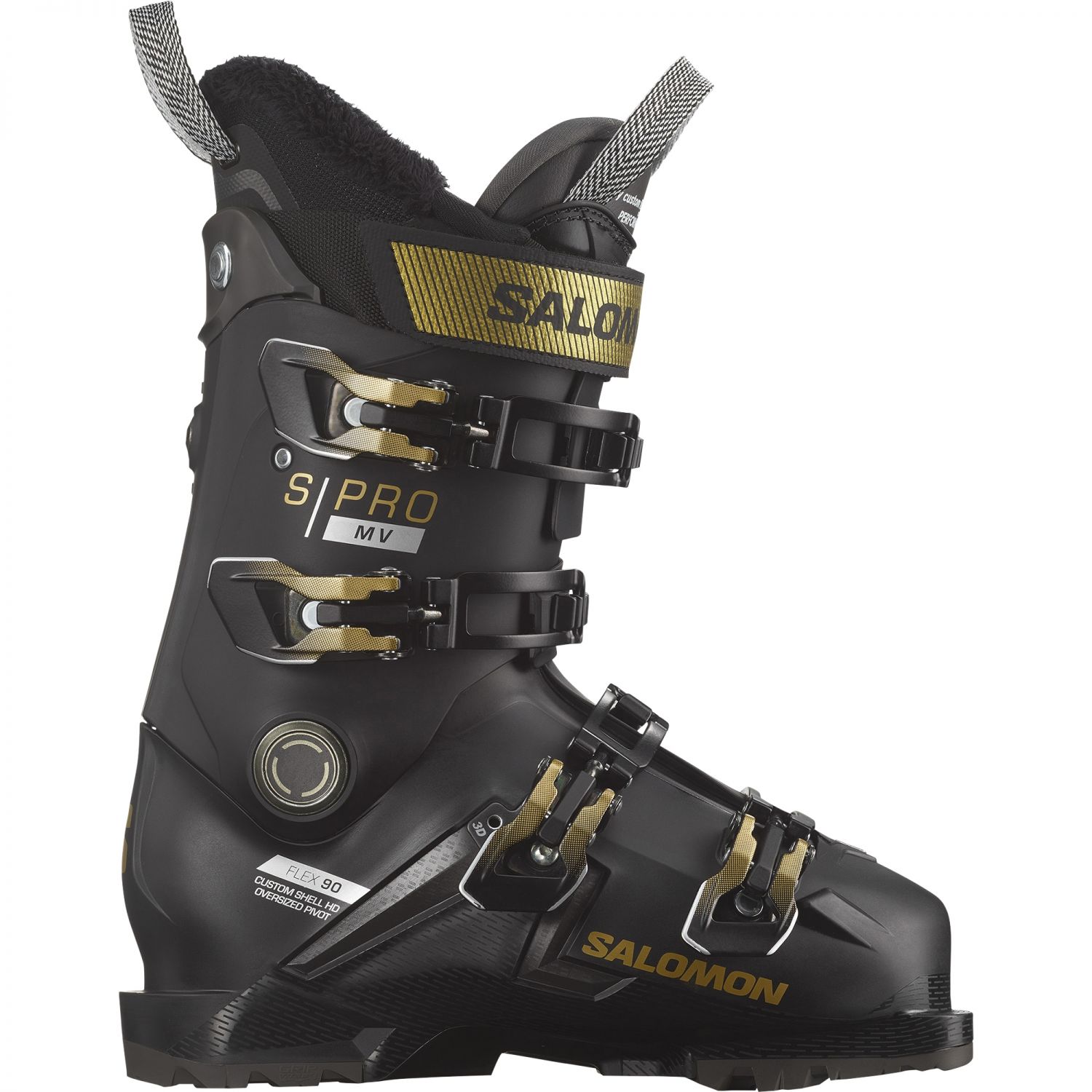 Salomon S/PRO MV 90 W GW, buty narciarskie, damskie, czarny/złoty/biały