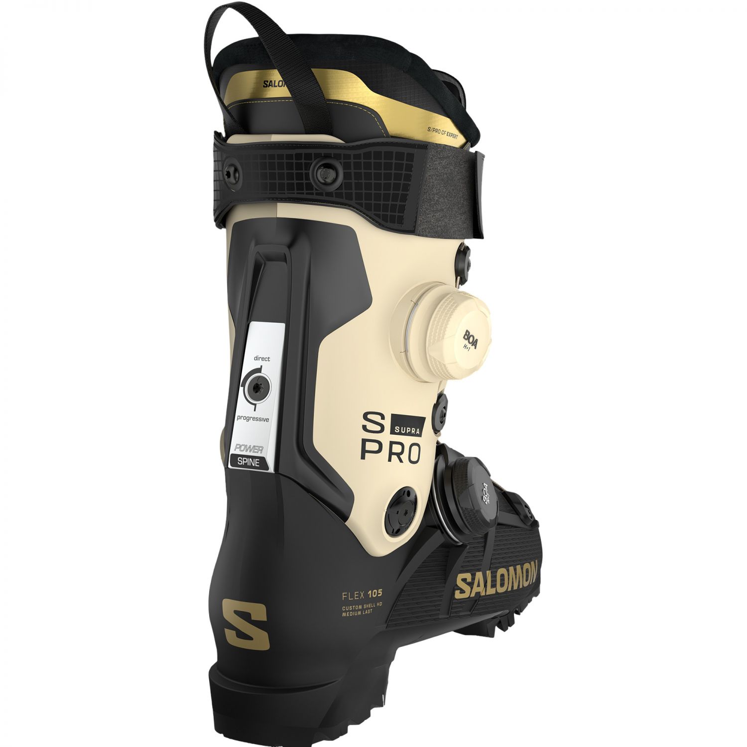Salomon S/Pro Supra Dual Boa 105W, lyžiarske topánky, dámske, čierna/žltá