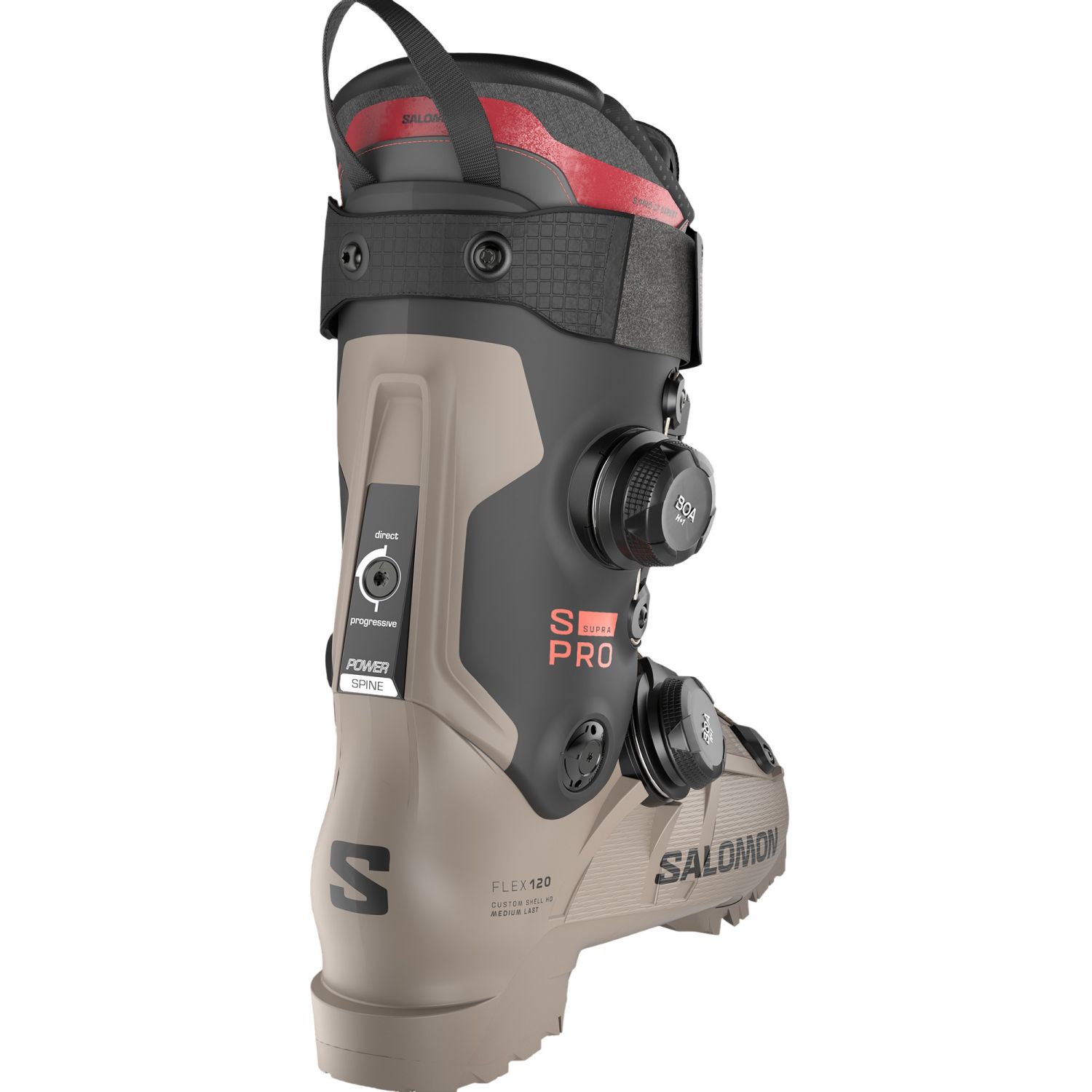 Salomon S/Pro Supra Dual Boa 120, Pjäxor, Herr, Beige/Svart