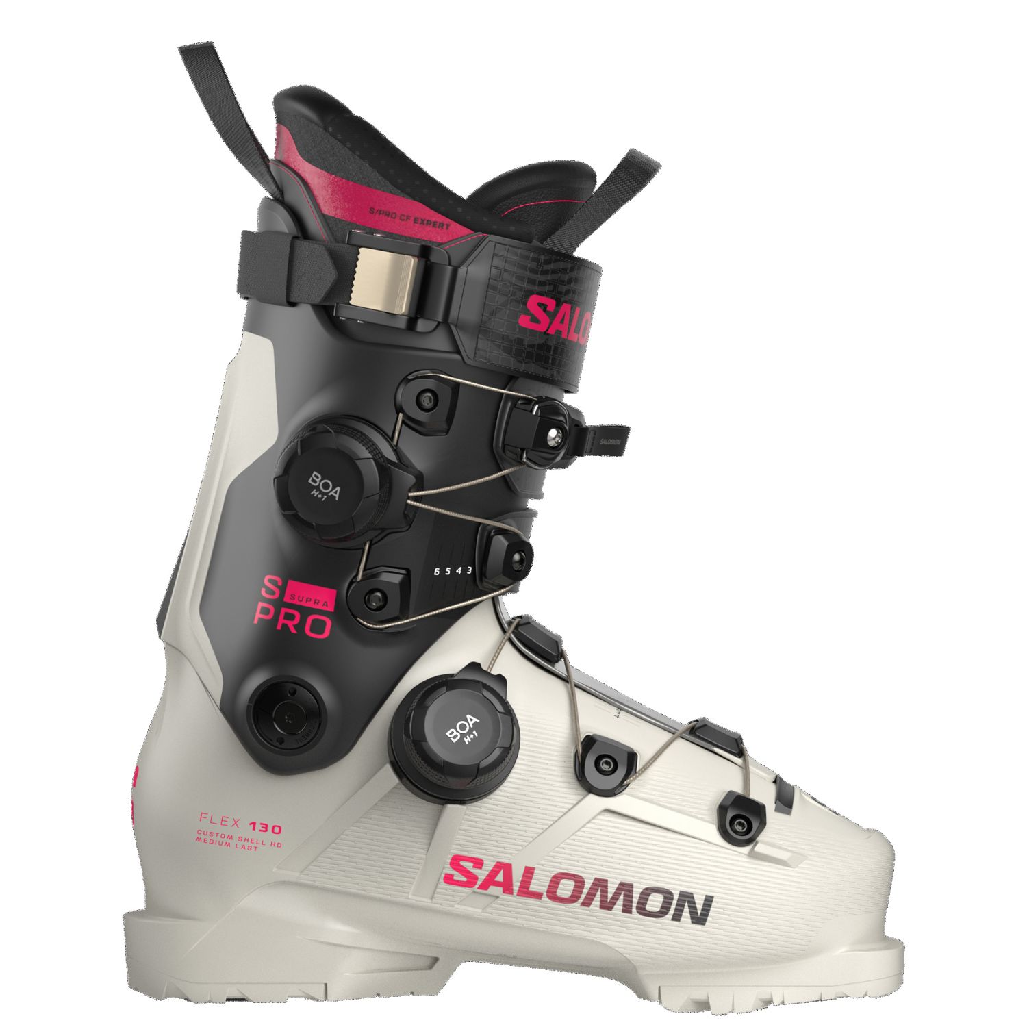 Salomon S/PRO SUPRA DUAL BOA 130, botas de esquí, hombre, gris/negro