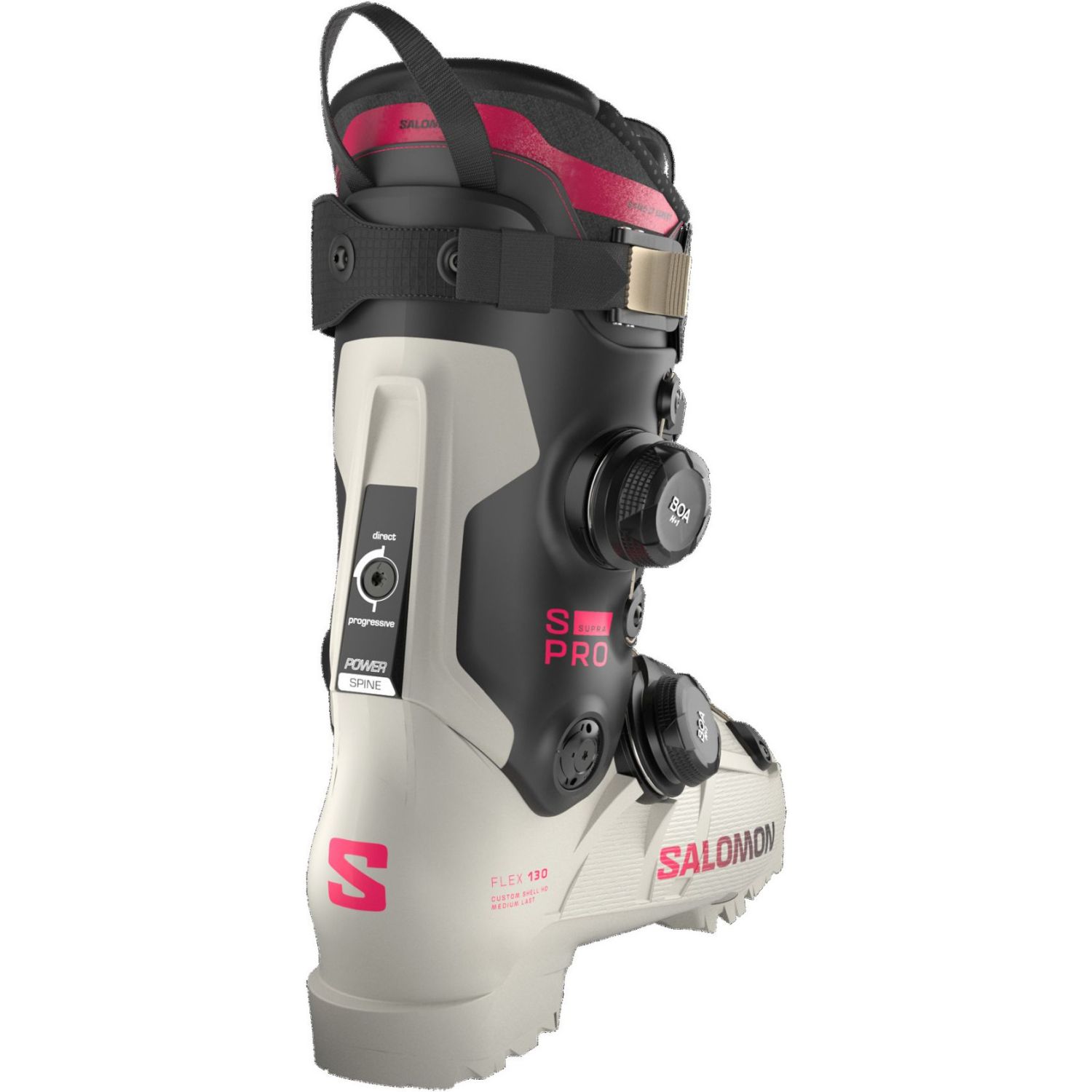 Salomon S/PRO SUPRA DUAL BOA 130, Skischuhe, Herren, grau/schwarz