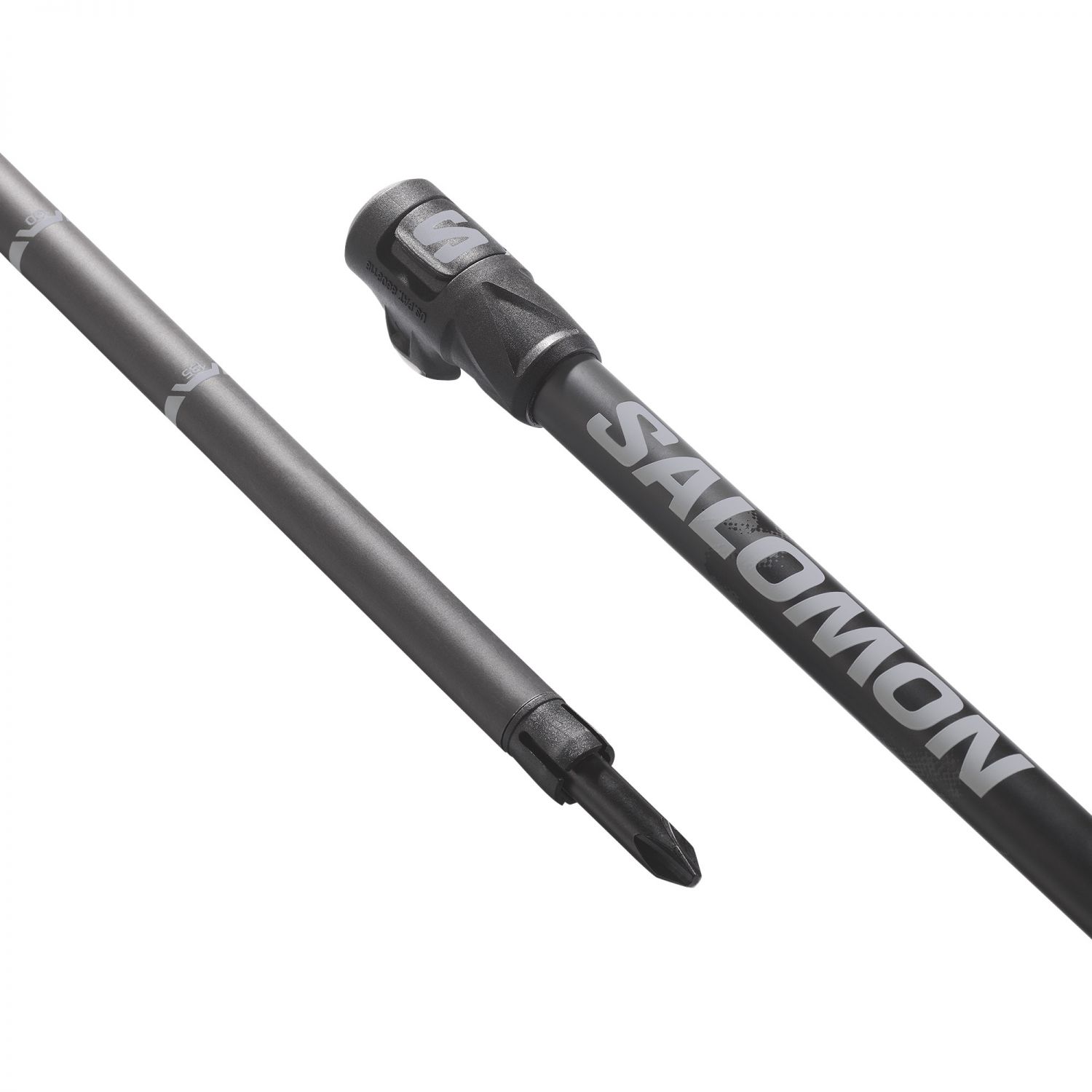 Salomon Steep Pro Vario S3, ski poles, black/ebony