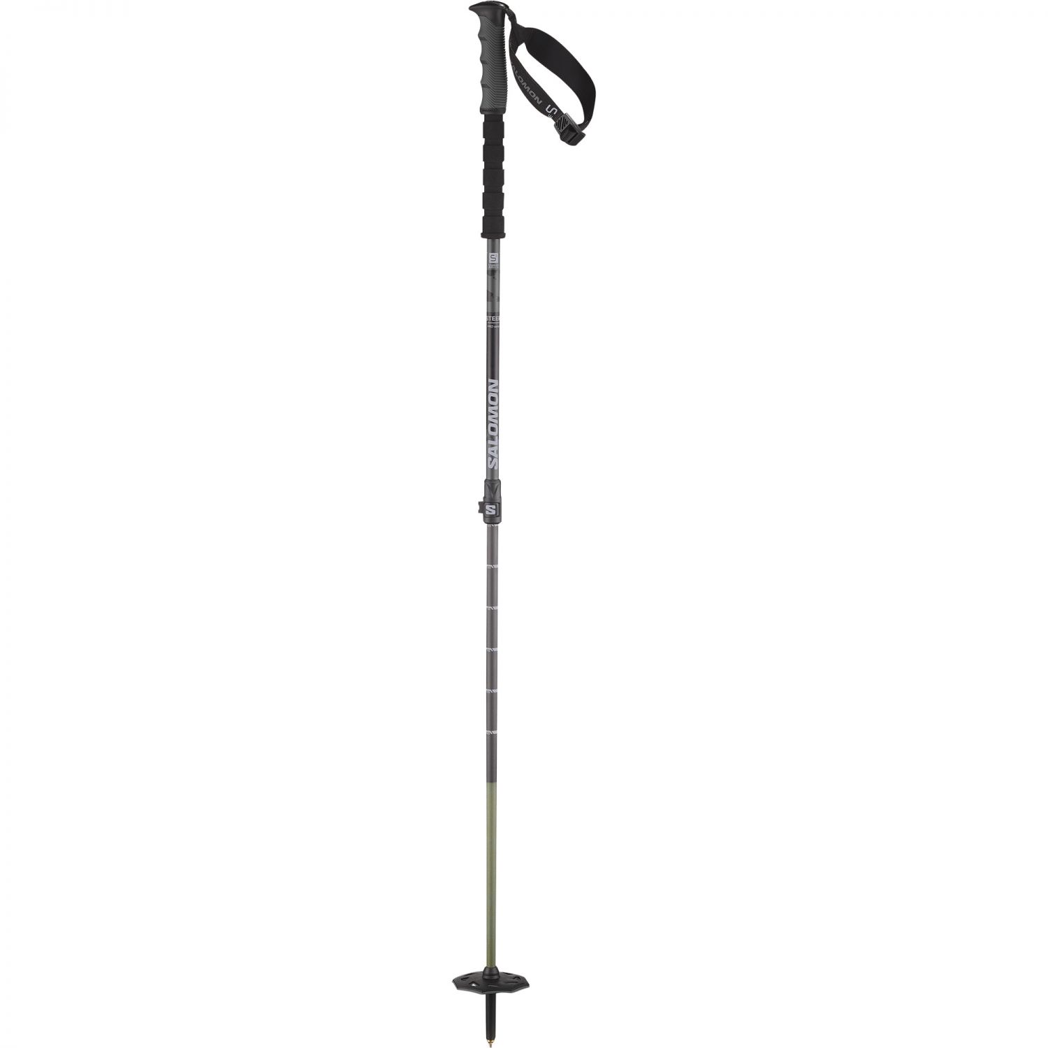 Salomon Steep Pro Vario S3, skistave, sort/grå