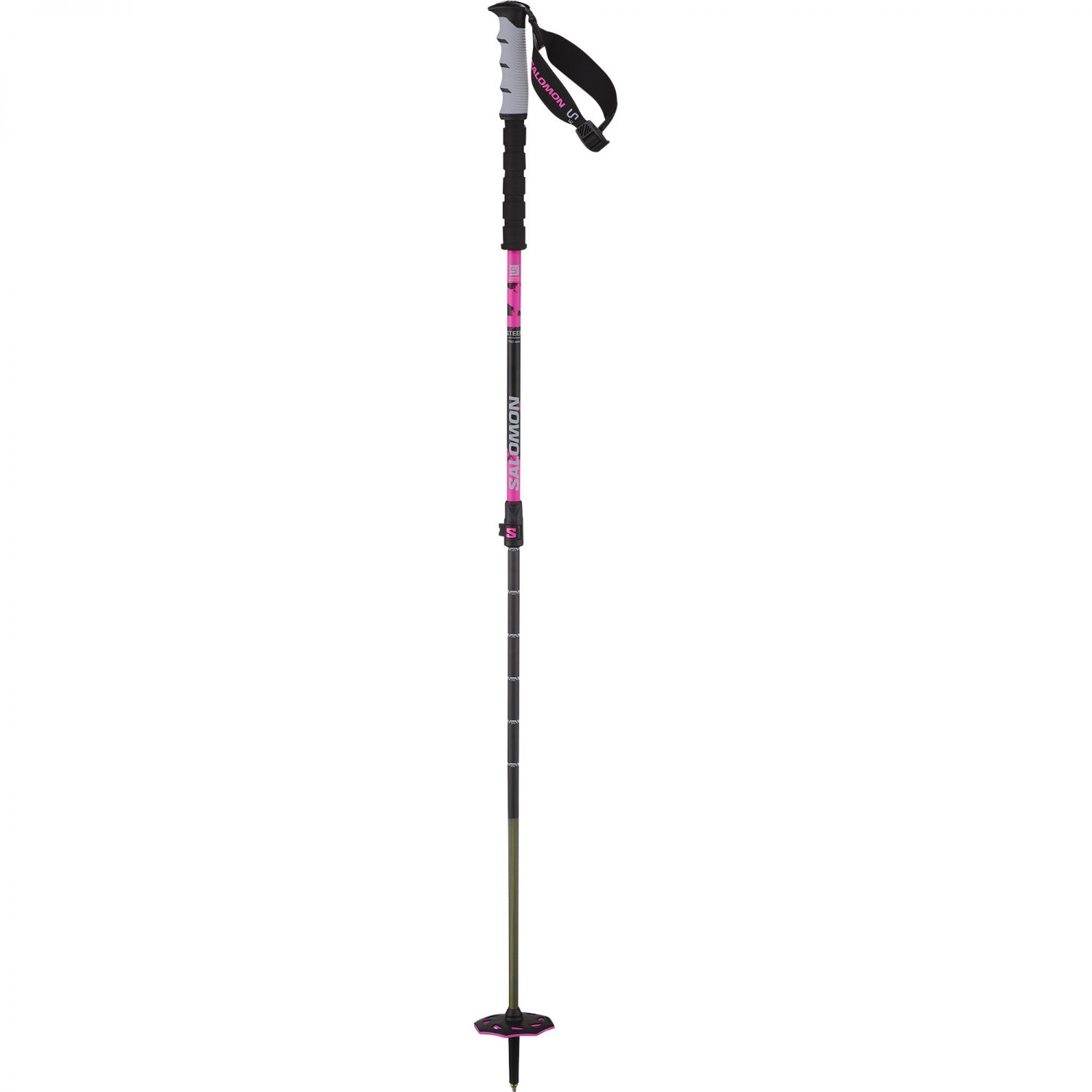 Salomon Steep Pro Vario S3, skistave, sort/pink