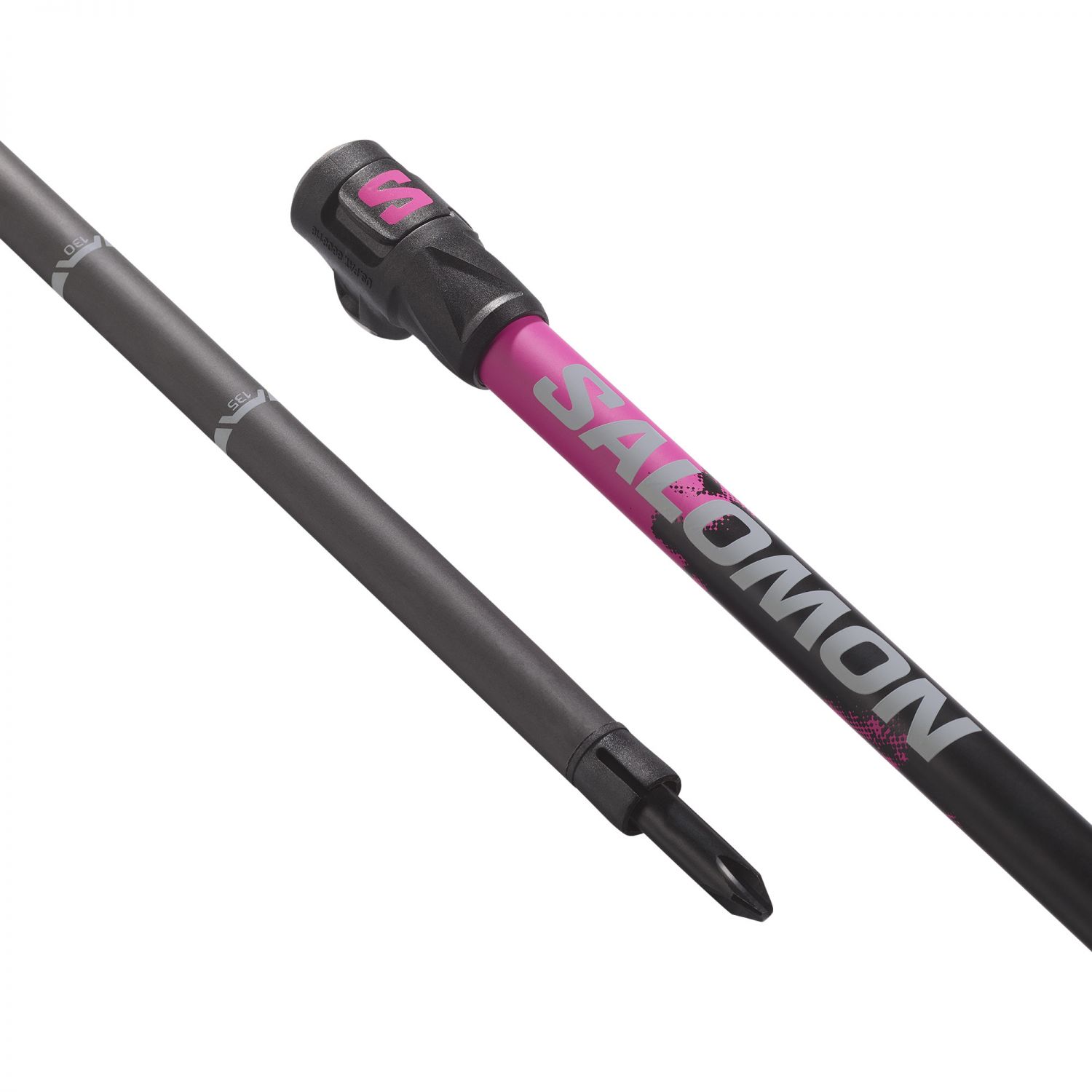 Salomon Steep Pro Vario S3, skistave, sort/pink