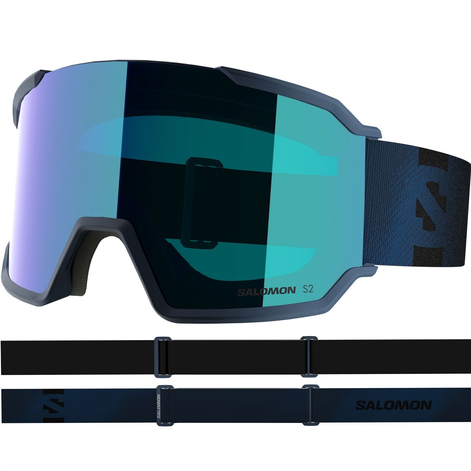 Salomon S/View 3, skibriller, mørkeblå