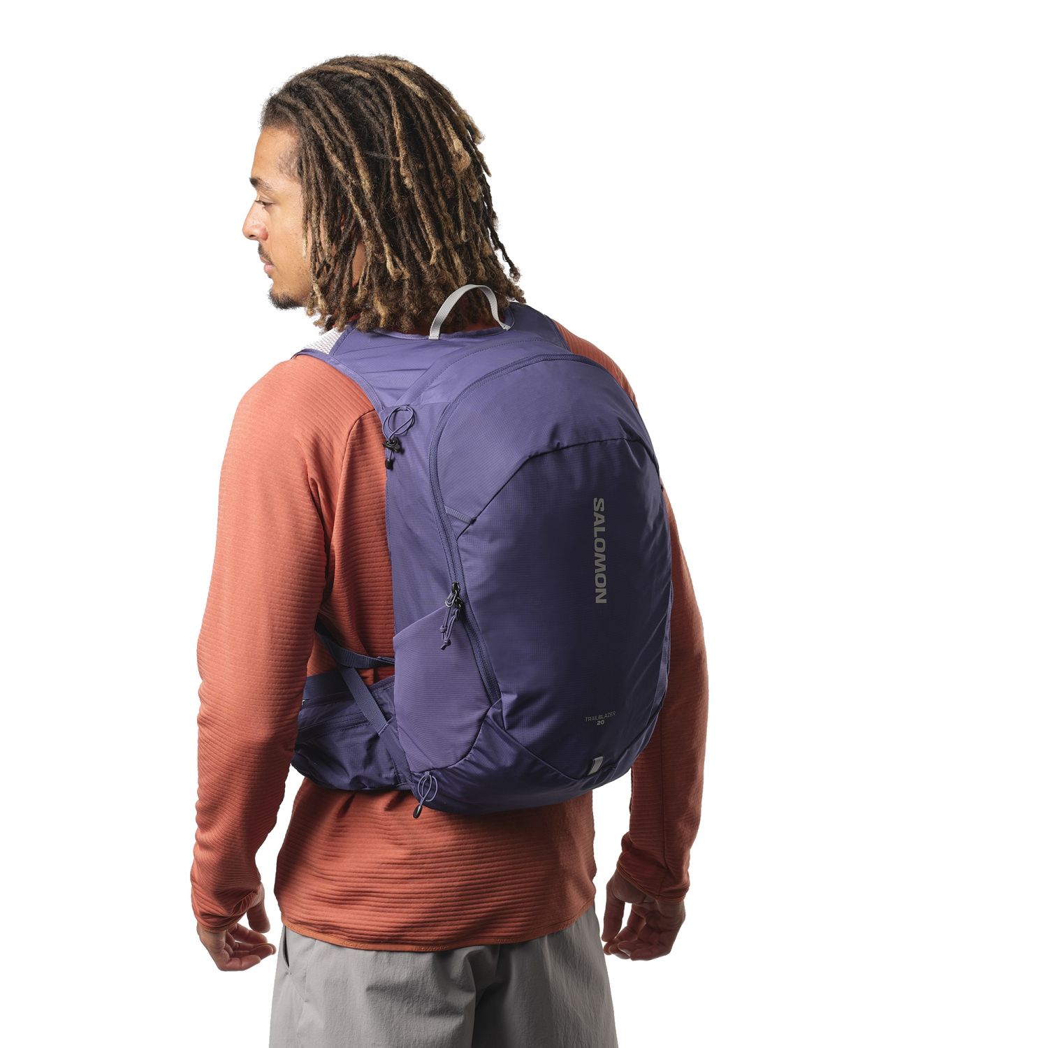Salomon Trailblazer 20, backpack, mazarine blue/ghost gray