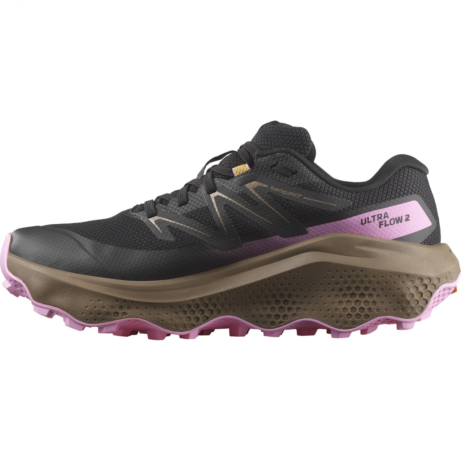Salomon Ultra Flow 2 GTX, Trailrunningschuhe, Damen, schwarz/lila