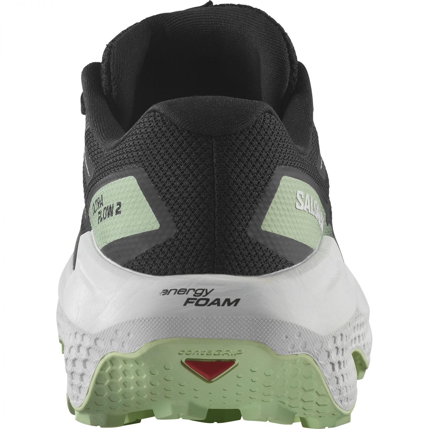 Salomon Ultra Flow 2, pantofi trail, bărbați, negru/verde deschis