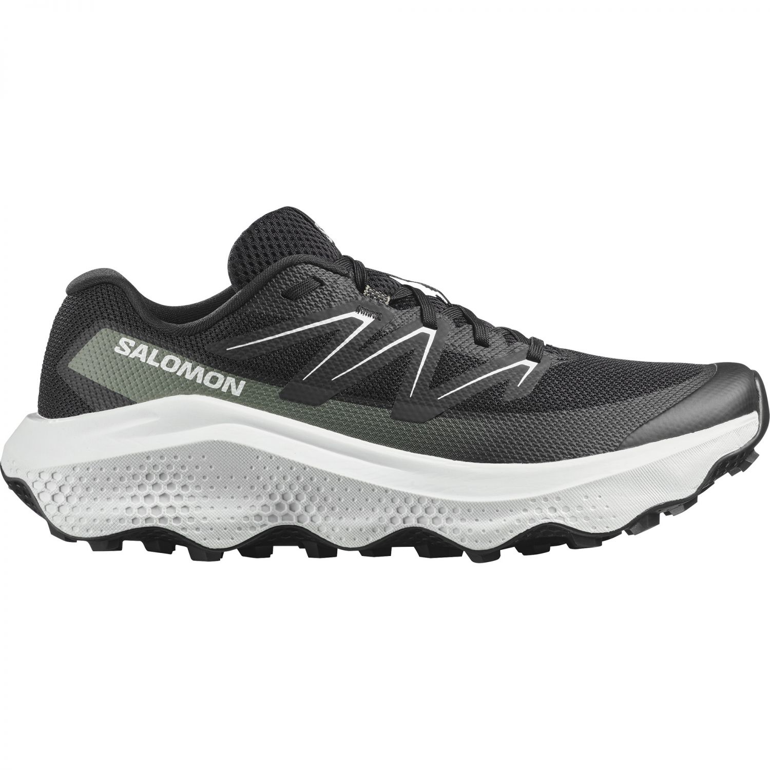 Salomon Ultra Flow 2, tênis de corrida, masculino, preto e branco