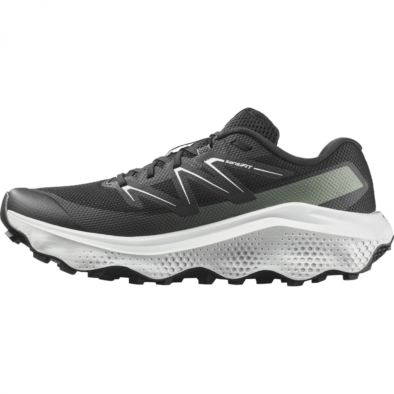 Salomon Ultra Flow 2, tênis de corrida, masculino, preto e branco