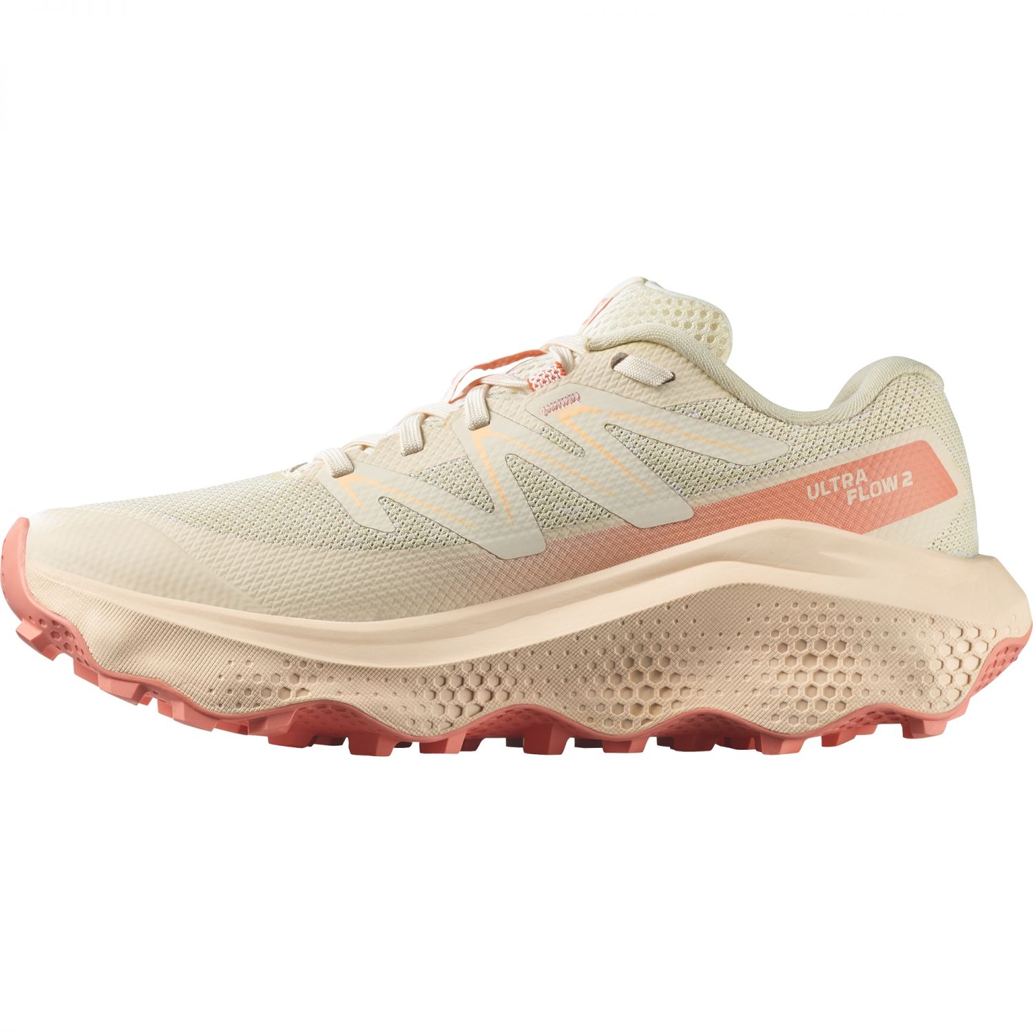 Salomon Ultra Flow 2, Trailrunningschuhe, Damen, beige/rosa