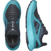 Salomon Ultra Flow, trail shoes, men, carbon/tahitian tide/deep dive