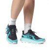 Salomon Ultra Flow, trail shoes, women, carbon/peacock blue/white
