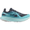 Salomon Ultra Flow, trail shoes, women, carbon/peacock blue/white