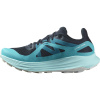 Salomon Ultra Flow, trail shoes, women, carbon/peacock blue/white