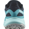 Salomon Ultra Flow, trail shoes, women, carbon/peacock blue/white