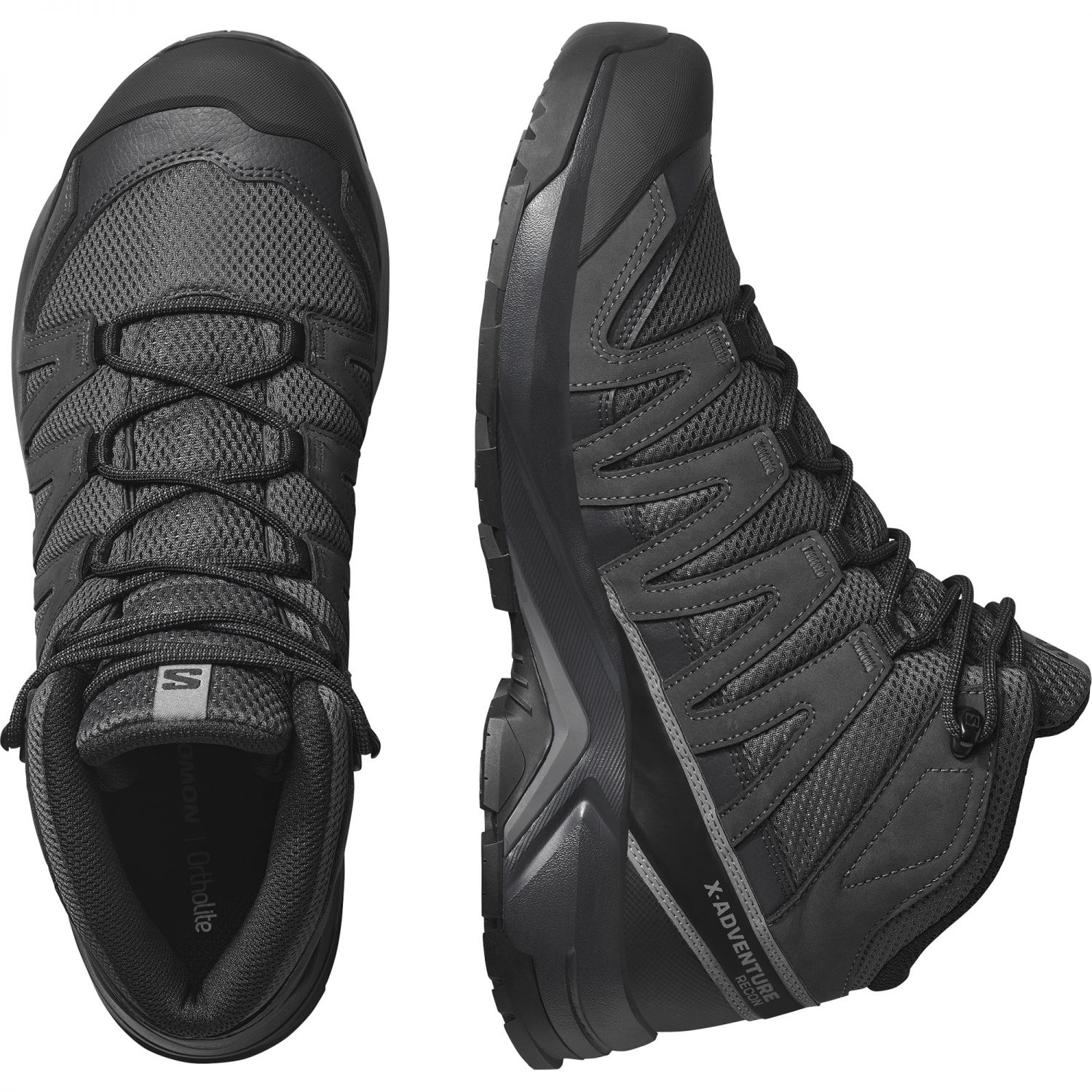 Salomon X-Adventure Recon MID GTX, hiking shoes, men, asphalt/phantom/castlerock