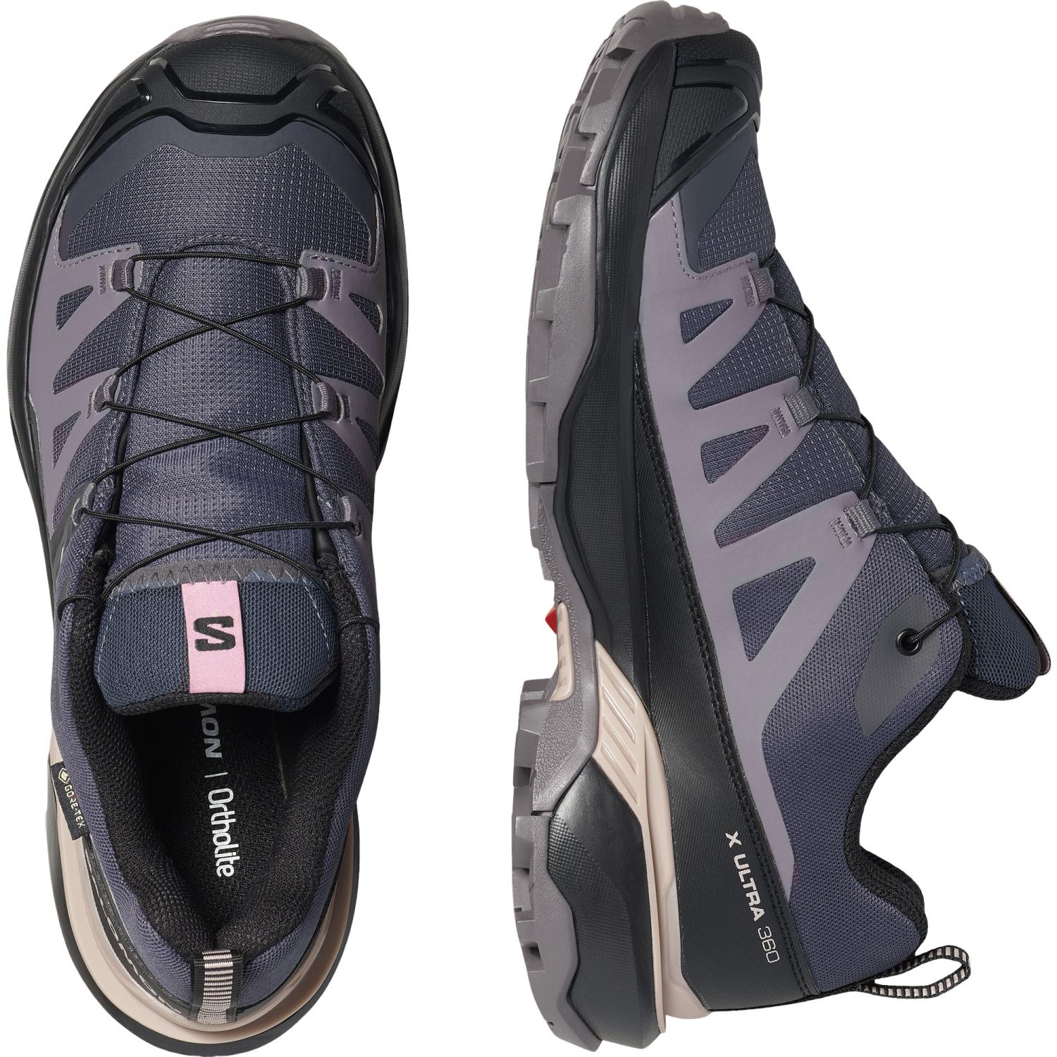 Salomon X Ultra 360 GTX W, pantofi de drumeție, femei, gri