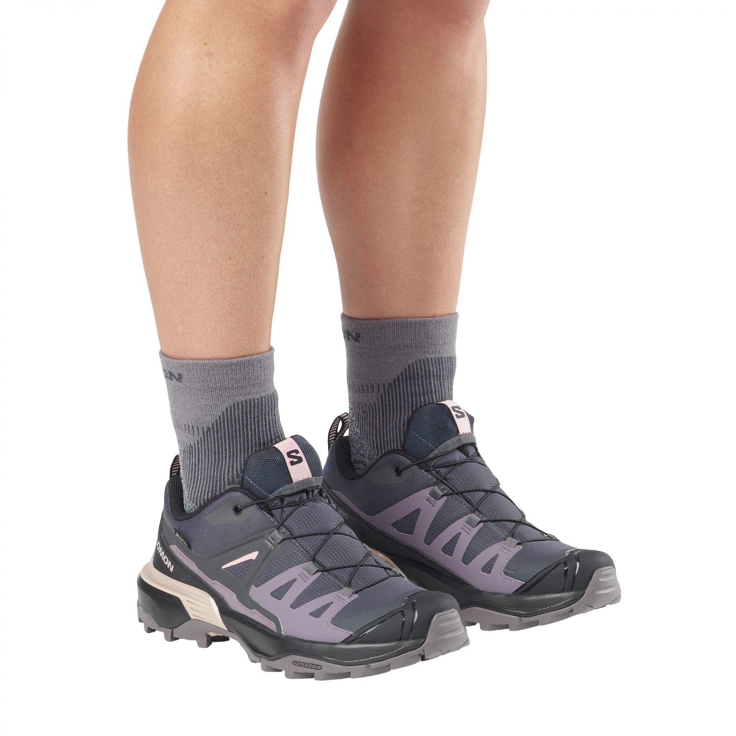 Salomon X Ultra 360 GTX W, pantofi de drumeție, femei, gri